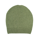 Unisex wool and cashmere plain cap - Green | Doré Doré