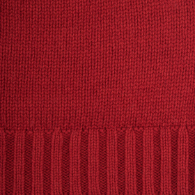 Unisex wool and cashmere plain cap - Red | Doré Doré