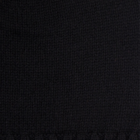 Unisex wool and cashmere plain cap - Black | Doré Doré