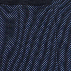 Men's mercerised cotton lisle caviar socks - Blue | Doré Doré