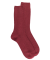 Men's wool ribbed socks - Red