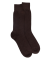Men's wool and cashmere socks - Chocolate brown