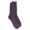 Men's wool and cashmere socks - Burgundy