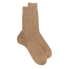 Men's merino wool ribbed socks - Sand