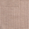 Men's merino wool ribbed socks - Dark beige | Doré Doré