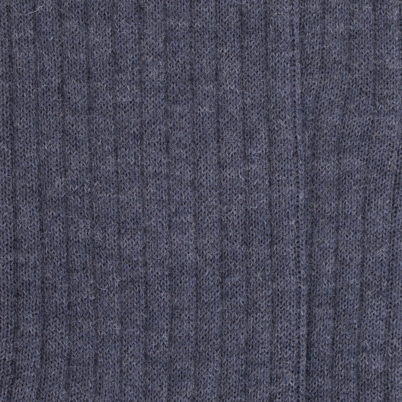 Men's merino wool ribbed socks - Denim blue | Doré Doré