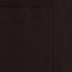 Men's wool and cotton plain socks - Brown Chocolate | Doré Doré