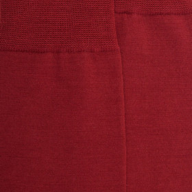 Men's wool and cotton plain socks - Brick colour | Doré Doré