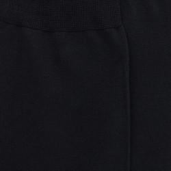 Men's fine mercerised cotton lisle jersey knit socks - Black | Doré Doré