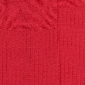 Men's luxury fine merino wool ribbed socks - Red | Doré Doré