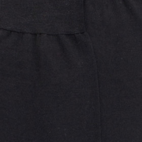 Men's luxury wool and silk jersey knit socks - Black | Doré Doré