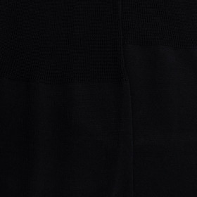 Men's cotton lisle jersey knit knee-high socks - Black | Doré Doré