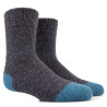 Children's fleece socks - Grey and Turquoise