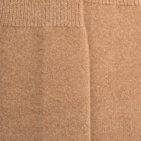 Men's long wool and cashmere socks - Beige Desert | Doré Doré