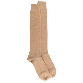 Men's long wool and cashmere socks - Beige Desert | Doré Doré