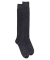 Men's long wool and cashmere socks - Dark grey