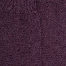 Men's long wool and cashmere socks - Mulberry purple | Doré Doré