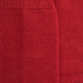 Men's long wool and cashmere socks - Red | Doré Doré