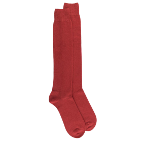 Men's long wool and cashmere socks - Red | Doré Doré