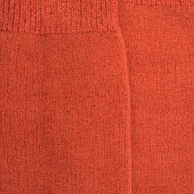 Men's knee-high socks in wool and cashmere - Orange | Doré Doré