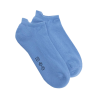 Men's sport sneaker socks in cotton with terry sole - Blue | Doré Doré