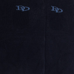 Egyptian cotton footlets in flat knit - Dark blue | Doré Doré