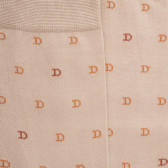 Mercerised cotton men's socks with DD pattern - Beige | Doré Doré