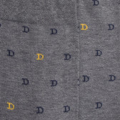 Mercerised cotton men's socks with DD pattern - Grey | Doré Doré