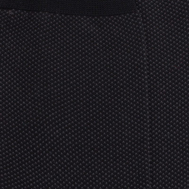 Men's mercerised cotton lisle caviar socks - Black and grey | Doré Doré