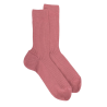 Men's merino wool ribbed socks - Pink