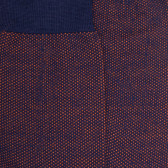 Men's caviar patterned wool socks - Blue & orange | Doré Doré