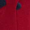 Men's polar wool long socks - Red & blue | Doré Doré