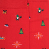 Men's cotton socks with Christmas motif - Red | Doré Doré