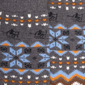 Men's cotton socks with Christmas motif - Oxford grey | Doré Doré