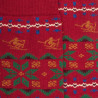 Men's cotton socks with Christmas motif - Red | Doré Doré