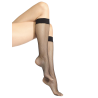 Fine black mat knee-high socks - Matite 20 | Doré Doré