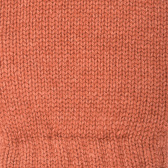 Unisex wool and cashmere plain gloves - Orange | Doré Doré