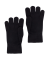 Unisex wool and cashmere plain gloves - Navy