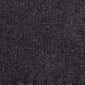 Unisex plain wool and cashmere fingerless gloves - Dark grey | Doré Doré