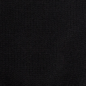 Unisex plain wool and cashmere fingerless gloves - Black | Doré Doré