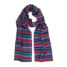 Scarf in soft wool and cashmere - Multicoloured stripes