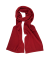 Unisex wool and cashmere plain scarf - Red