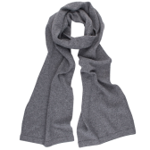 Unisex wool and cashmere plain scarf - Oxford grey | Doré Doré