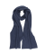 Merino wool, silk and cashmere scarf - Blue