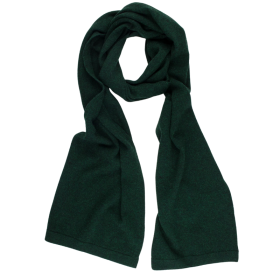Wool and cashmere jersey knit scarf – Green | Doré Doré