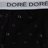 Men's 'D' patterned cotton briefs - Black | Doré Doré