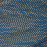 Swim shorts with round pattern- Blue and orange | Doré Doré