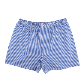 Men's plain cotton boxers - Blue | Doré Doré