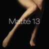 Fine 13 denier matt tights - Amber brown