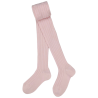 Children's soft cotton ribbed tights - Pink